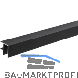ALUMIS Sockelsystem Winkelabschluss 5000 mm Aluminium schwarz