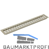 L�ftungsgitter 800 x 80 mm Aluminium/Titan Edelstahl-Effekt