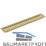 L�ftungsgitter 2000 x 80 mm Aluminium gold eloxiert