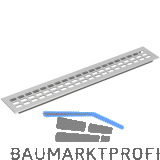L�ftungsgitter 2000 x 130 mm Aluminium natur eloxiert