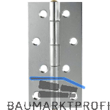 POHL Scharnier DIN 7954 A schmal 100 x 52 mm, Stahl verzinkt