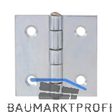 POHL Scharnier quadratisch Stift lose 50 x 50 mm, Stahl verzinkt