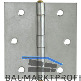 Scharnier DIN 7954 B halbbreit 80 x 58 mm, Stahl verzinkt
