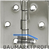 Scharnier DIN 7954 C quadratisch 50 x 50 mm Edelstahl