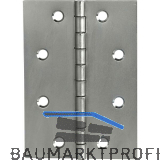 SCHMALE Scharnier DIN 7954 B halbbreit 100 x 72 mm, Edelstahl