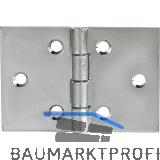 Scharnier DIN 7954 D breit 50 x 75 mm, Stahl verzinkt