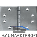 SCHMALE Scharnier DIN 7954 D breit 100 x 145 mm, Stahl verzinkt