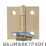 METALURGIA Knopfscharnier - leichte Ausf�hrung 60 x 50 mm, Stahl vermessingt