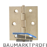 METALURGIA Knopfscharnier - leichte Ausf�hrung 60 x 50 mm, Messing poliert