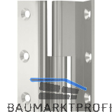 M�belband Kr�pfung D, Zylinderkopf rechts, 50x33 mm, Messing vernickelt poliert