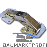 SISO Aufschraub-Gelenkscharnier, 103x44 mm, �W 90�, Stahl verzinkt