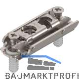 BLUM CLIP Exzenter Montageplatte gerade, Stahl, EXPANDO, Distanz 0 mm