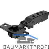 HETTICH SENSYS 8661 TH 52 Profilt�rscharnier aufliegend �W 95� schwarz