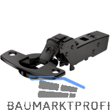 HETTICH SENSYS 8646i TH 52 D�nnt�rscharnier einliegend ged�mpft �W 110� schwarz