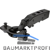 HETTICH SENSYS 8646i TH 58 D�nnt�rscharnier aufliegend ged�mpft �W 110� schwarz
