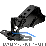 HETTICH SENSYS 8657i TH52 Null-Einsprungscharnier halbaufliegend �W 165� schwarz