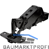 HETTICH SENSYS 8687 TH52 Null-Einsprungscharnier aufliegend �W 165� schwarz