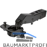 HETTICH SENSYS 8639i TH58 Winkelscharnier 30� aufliegend ged�mpft �W95� schwarz