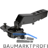 HETTICH SENSYS 8639i TH58 Winkelscharnier 45� aufliegend ged�mpft �W 95� schwarz
