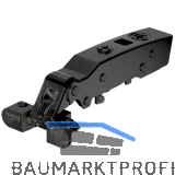 HETTICH SENSYS 8638i Alurahmenscharnier aufliegend ged�mpft �W 95� schwarz