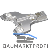 HETTICH Face Frame Stollenmontageplatte mit Langloch, Distanz 0 mm