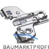 HETTICH Face Frame Exzenter Stollenmontageplatte, Schrauben, Distanz 0 mm