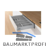 HETTICH OrgaTray 440 Besteckeinsatz T 380 - 440/Nennbreite 275 mm Silber