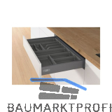 HETTICH OrgaTray 440 Besteckeinsatz T 380 - 440/Nennbreite 600 mm Anthrazit