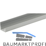 HETTICH Schiebet�r-Abschlussleiste U T�rst�rke 15-16 mm 2050 mm, Aluminium