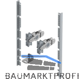 HETTICH AvanTech YOU Frontverbinder Zarge Innenfrontprofil H 187 silber