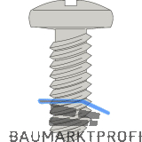HETTICH Gewindeschraube selbstfurchend Panhead 3,5x12 Stahl verzinkt
