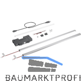 HETTICH AvanTech YOU Illumination Designprofil 550, Edelstahl Optik