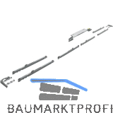 HETTICH TopLine XL Silent System D�mpfungs-Set, 3-t�rig 30-80 kg, grau