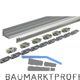 HETTICH TopLine XL Lauf- und F�hrungsschienenset 2300 mm, Aluminium eloxiert