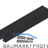 CINETTO Aluminium Glasrahmenprofil ANKOR-19, L 6100 mm schwarz eloxiert