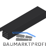 CINETTO Aluminium Glasrahmenprofil ANKOR-30, L 6100 mm, schwarz eloxiert