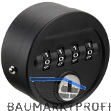 HETTICH Zahlenschloss 60 Fixcode, Zamak/Kunststoff schwarz