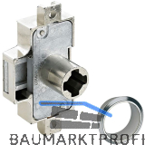 HETTICH PRESTIGE 2000 Zyl.-Drehstangenschloss Z23, Dornma� 25, L26, vernickelt