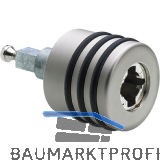 HETTICH PRESTIGE 2000 Zylinder-Drehgriff Typ 47.5 links, vernickelt matt