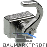 HETTICH PRESTIGE 2000 Schlie�haken zum Einpressen, rechts, Stahl vernickelt