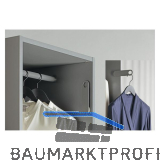 HETTICH Kleiderb�gelhalter, klappbar, anthrazit, Tragkraft 5 kg