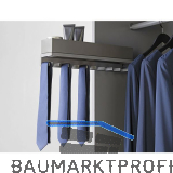 HETTICH Krawattenhalter ausziehbar Stahl anthrazit