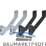 HETTICH Blendenst�tze einstellbar, Stahl Alu-Finish, links/rechts