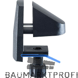 HETTICH Blendenhalter zum Festklemmen, Tischplatte 15-34 mm, Kunststoff schwarz