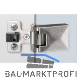HETTICH Glast�rscharnier ET 5150 Z, Glas bis 6,3 mm; 40x30 mm, Zink vern. matt