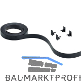 HETTICH SlideLine M Farbset zu vorlaufendem Laufprofil 18mm schwarz, 2500 mm