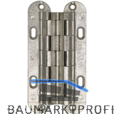 MICRON Sepa Einlass-Scharnier, 41x18 mm, �W 180 Grad, Messing vernickelt matt