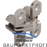 N.V.TOOLS LIMITED Soss Einlass-Scharnier 60x13 mm �W 180�, Zamak vernickelt