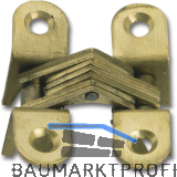METALURGIA Vici Einbohr-Scharnier, 37,5x12,2 mm, OW 180�, Messing blank