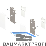 BLUM LEGRABOX Fronthalter Innenschubkasten H�he K, Seidenwei�-matt